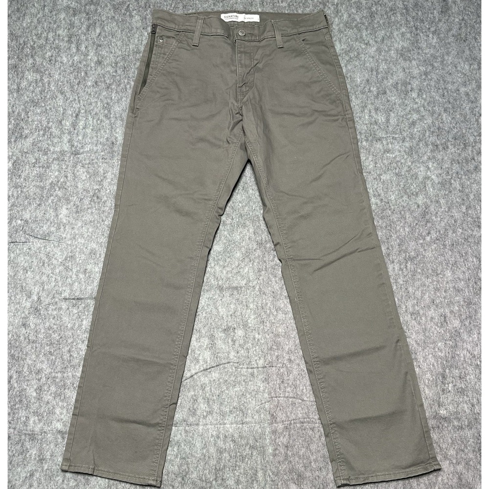 Levi Strauss & Co S67 Athletic Men's Gray Pants Zip Pocket - Size 30x30 ACTUAL